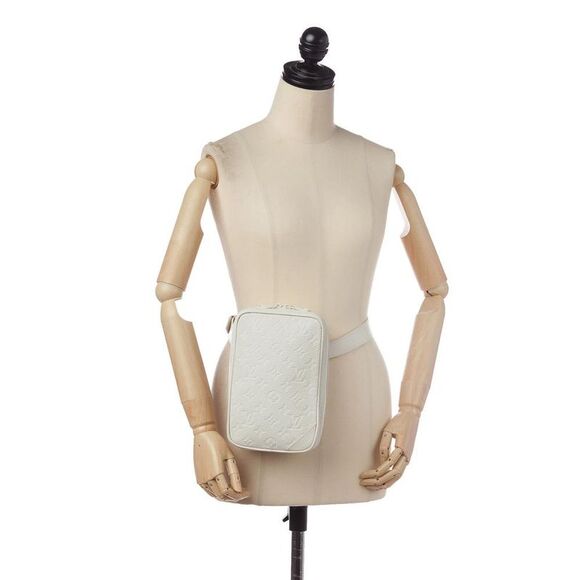 Pre Loved louis vuitton Belt Bag Monogram Women White Crossbody Bags - Picture 7 of 8